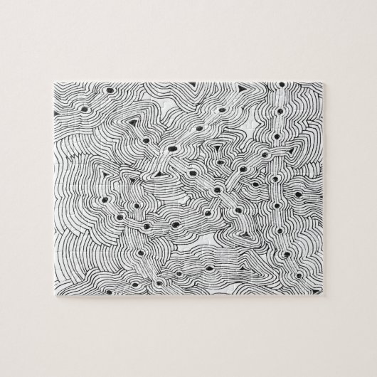 Farbabstraktes Design mischen und anpassen Puzzle (Horizontal)