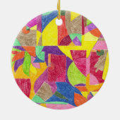 Farbabstraktionen Keramik Ornament (Hinten)