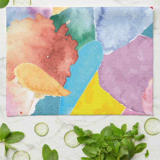 Farbabsturz 2 geschirrtuch (Gefaltet)