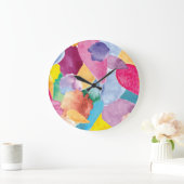 Farbabsturz 2 große wanduhr (Zuhause)