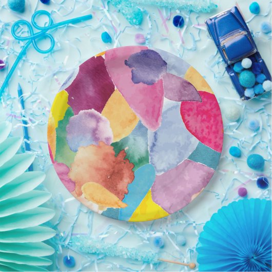 Farbabsturz 2 pappteller (Party)