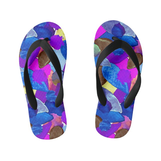 Farbabsturz 4 kinderbadesandalen (Fußbett)