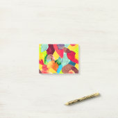 Farbabsturz 5 post-it klebezettel (Auf Schreibtisch)