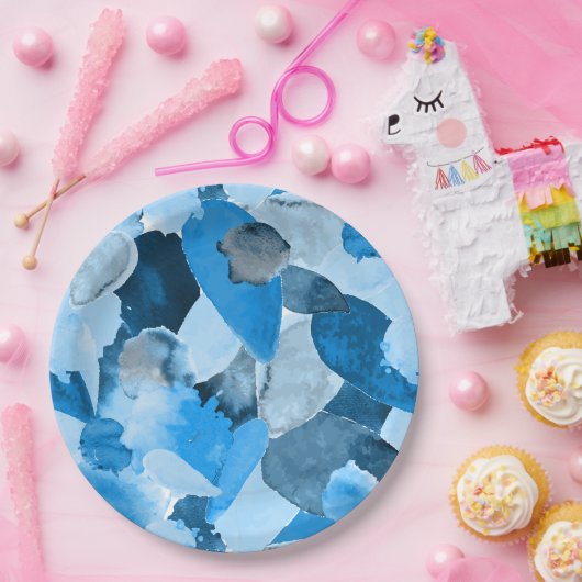 Farbabsturz 6 pappteller (Party)