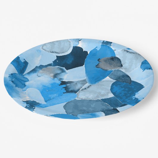 Farbabsturz 6 pappteller (Schrägansicht)