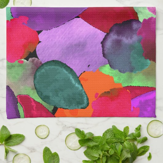 Farbabsturz Geschirrtuch (Gefaltet)