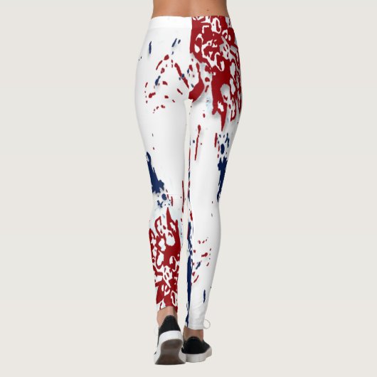 Farbabstürze Leggings (Rückseite)