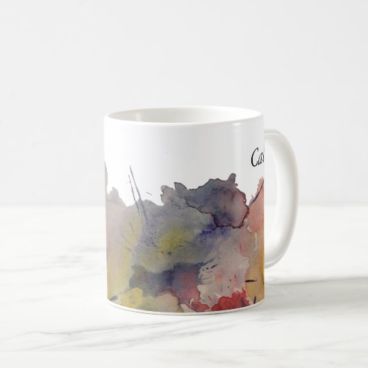 Farbabstürze, Personalisiert, 2 Kaffeetasse (VorderseiteRechts)