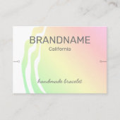 Farbabweichend Ombre Rainbow Bracelet Display Rosa Visitenkarte (Vorderseite)
