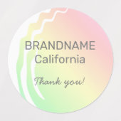 Farbabweichende Ombre-Firmenlogos - Eigene Markenb Etiketten (Design 1)