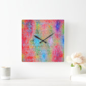 Farbabweichung Quadratische Wanduhr (Zuhause)