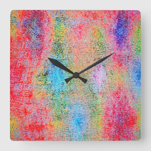 Farbabweichung Quadratische Wanduhr (Vorderseite)