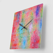 Farbabweichung Quadratische Wanduhr (Winkel)