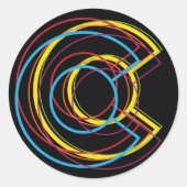 Farbadenstolz Runder Aufkleber (Vorderseite)