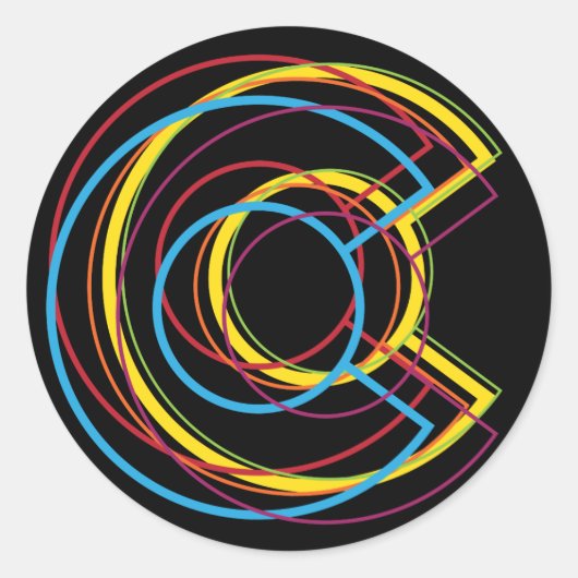 Farbadenstolz Runder Aufkleber (Vorderseite)