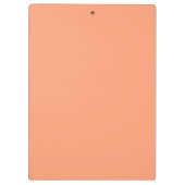 Farbakzent Lachs Rosa anpassbar Klemmbrett (Rückseite)