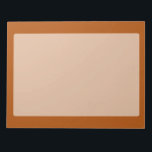 Farbakzent von Siena braun, bereit zur Anpassung Notizblock<br><div class="desc">Dieses stilvolle Produkt in Siena braunen Farbakzent für sich selbst oder als Geschenk sicher,  einen Eindruck in den jeden Anlässen zu machen. Klicken Sie auf die Schaltfläche "Anpassen!",  um Werkzeuge zur Anpassung dieses Produkts anzuzeigen,  wenn Sie einen Texteditor und einen Bildlader verwenden möchten.</div>