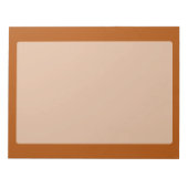 Farbakzent von Siena braun, bereit zur Anpassung Notizblock (Vorderseite)