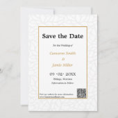 Farbakzente des botanischen Save the Date Aztek Einladung (Vorderseite)