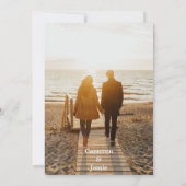 Farbakzente des botanischen Save the Date Aztek Einladung (Rückseite)