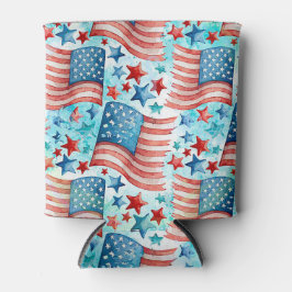 Farbamerikanisches Muster der Flagge Dosenkühler