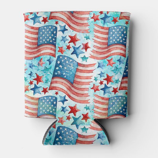 Farbamerikanisches Muster der Flagge Dosenkühler (Vorderseite)