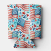 Farbamerikanisches Muster der Flagge Dosenkühler (Rückseite)