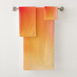 Farbamerikanisches Set mit festem Badehandtuch