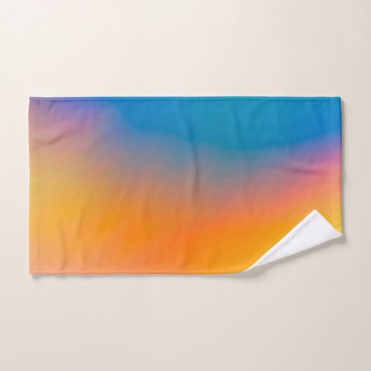 Farbamerikanisches Set mit festem Badehandtuch (Handtuch)