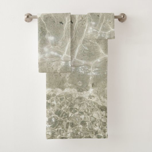 Farbamerikanisches Set mit festem Badehandtuch (Insitu)
