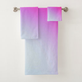 Farbamerikanisches Set mit festem Badehandtuch