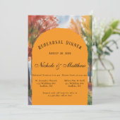 Farbänderung der Blätter Probe Abendessen Einladung (Stehend Vorderseite)