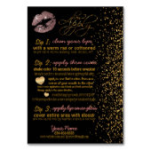 Farbanleitung für Dusty Rusty Glitzer Lip Tischnummer (Vorderseite)