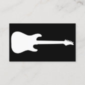 Farbanpassbare einfache elektrische Gitarrenbranch Visitenkarte (Rückseite)