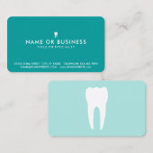 Farbanpassbare, einfache Zahnmedizin Visitenkarte (Vorne/Hinten)
