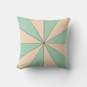 Farbanpassbare geometrische Radfarbe Kissen