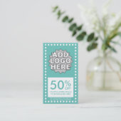 Farbanpassbarer einfacher Coupon (Stehend Vorderseite)