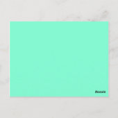 Farbaquamarin Postkarte (Rückseite)