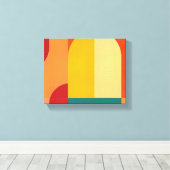 Farbarme Leinwanddruck (Insitu (Holzboden))