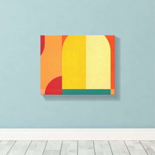 Farbarme Leinwanddruck (Insitu (Holzboden))