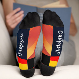 Farbastract geometischer personalisierter Mensch Socken