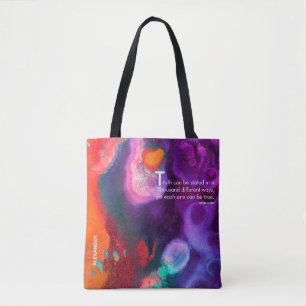 Farbaufbruch Abstrakte Ausdrucksgestaltung Tasche