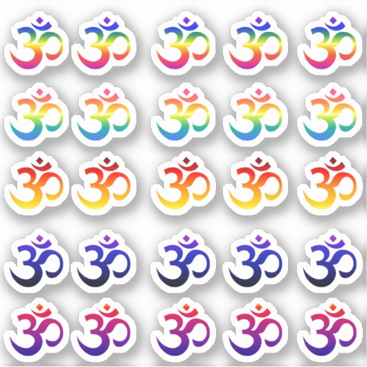 Farbaufkleber für Ohm-Farbverlauf Aufkleber (Vorderseite)