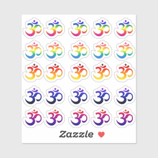 Farbaufkleber für Ohm-Farbverlauf Aufkleber (Blatt)