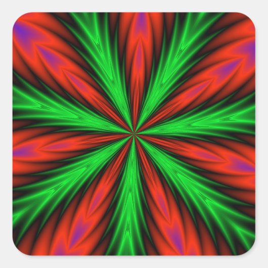 Farbaufkleber Quadratischer Aufkleber (Vorderseite)