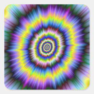 Farbaufkleber Quadratischer Aufkleber