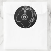 Farbaufkleber Runder Aufkleber (Tasche)