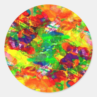 Farbaufkleber Runder Aufkleber