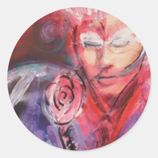 Farbaufkleber Runder Aufkleber (Vorderseite)