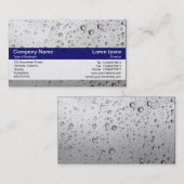 Farbband - DP Navy - Regen auf meinem Fenster Visitenkarte (Vorne/Hinten)